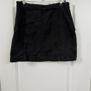 Free People Black Mini Skirt